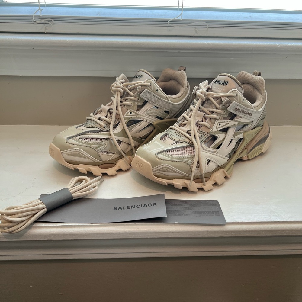 Balenciaga Track 2.0 Tan/Beige Mens Size 10